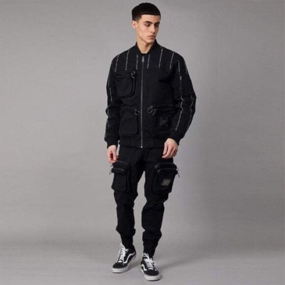 BOY LONDON Boy Utility Bomber Jacket Black Size M - Picture 12 of 12